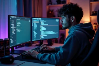 Joueur PC supprimant manuellement le cache FiveM depuis l'explorateur de fichiers Windows sur un bureau gaming